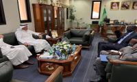 استقبال سعادة عميد كلية اللغات وعلومها لسفير جمهورية جنوب السودان